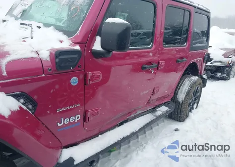 2021 Jeep Wrangler 4Xe Unlimited Sahara 4X4 from USA, damaged, VIN 1C4JJXP65MW847586